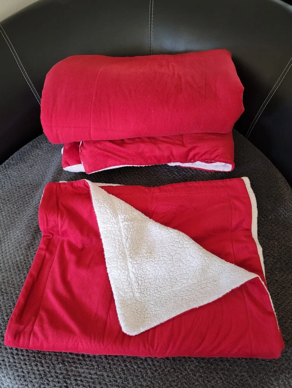 Sherpa comforter & shams set
